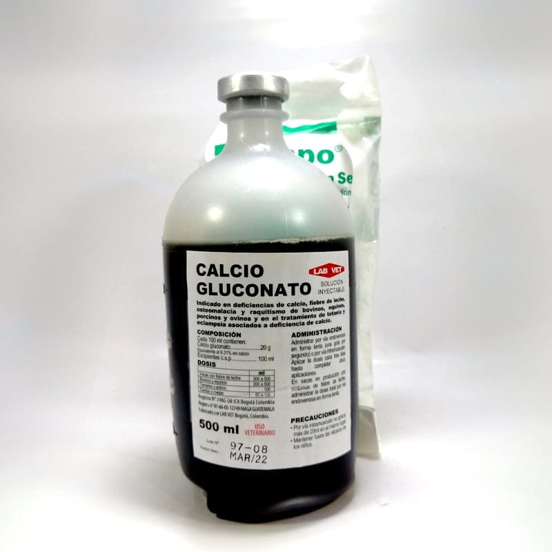 GLUCONATO DE CALCIO ( FRASCO POR 500 ML)