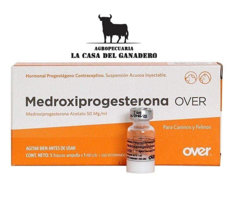 Medroxiprogesterona SINGEST – Anticonceptivo Inyectable para Perras y Bovinos (Caja x5)